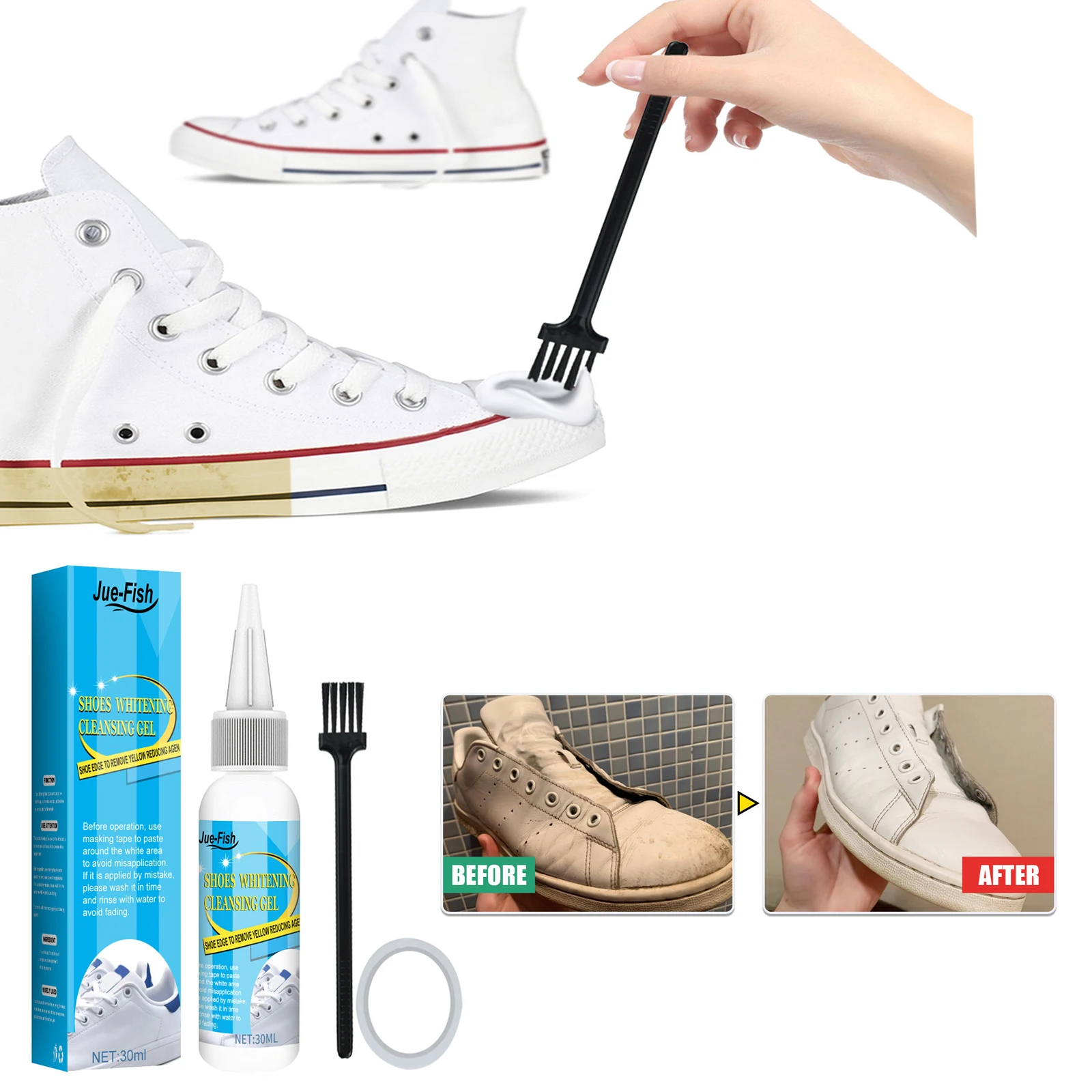 Sneaker Care Spray - Гель для чистки обуви, комплект для