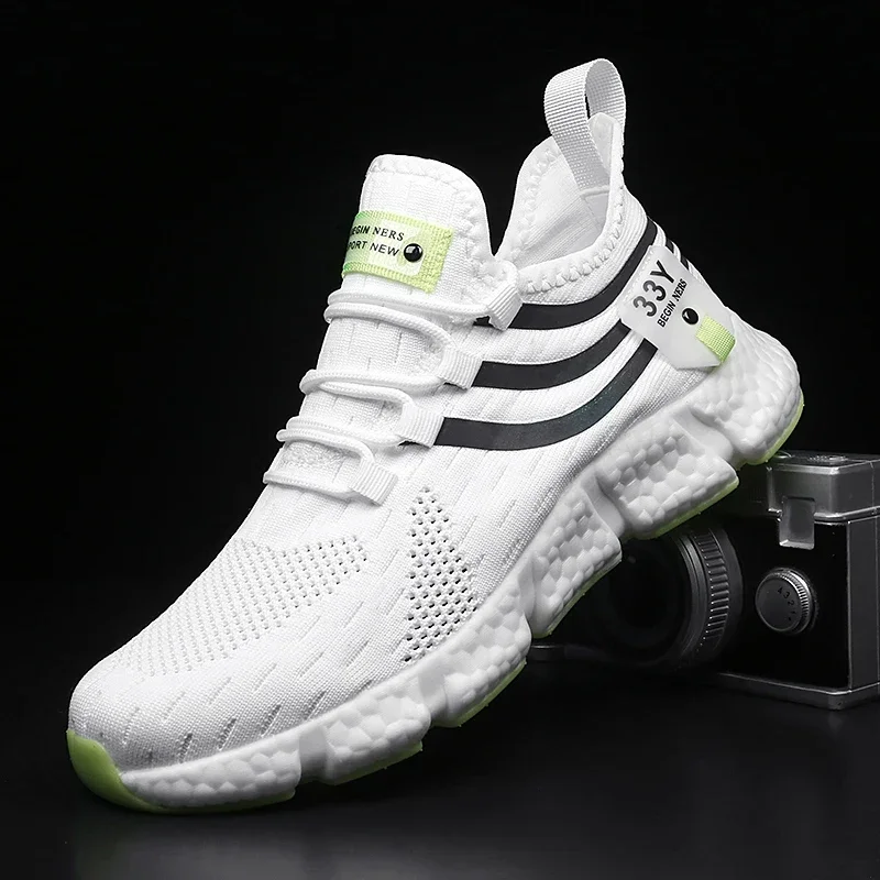 White Sneaker Care Kit - Кроссовки мужские сетчатые дышащие, Классическая Повседневная
